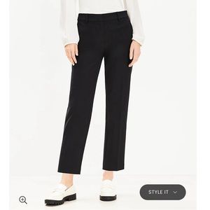 Loft Riviera slim pants in black